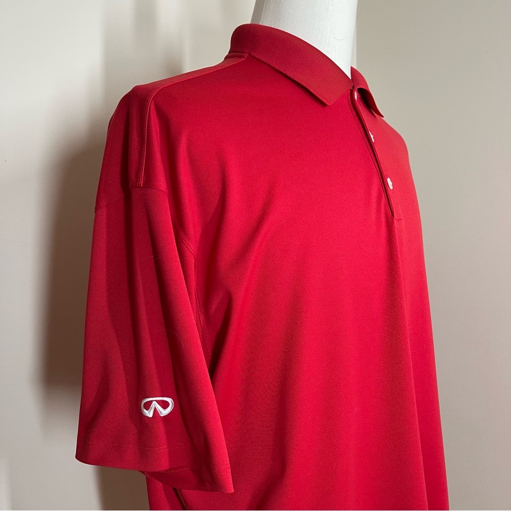 Infiniti Nike Golf Men’s -2XL- Dri-Fit Micro Pique Lightweight Red Polo Shirt